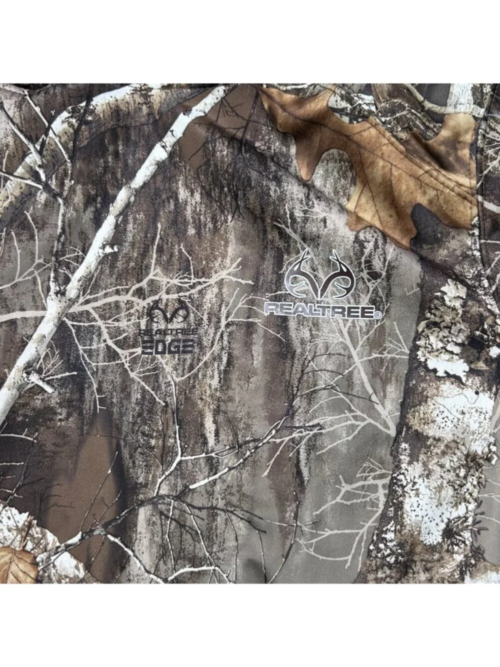 RealTree Edge Performance Pull Over Hoodie L Camouflage Fleece Neck Gaiter Hunti